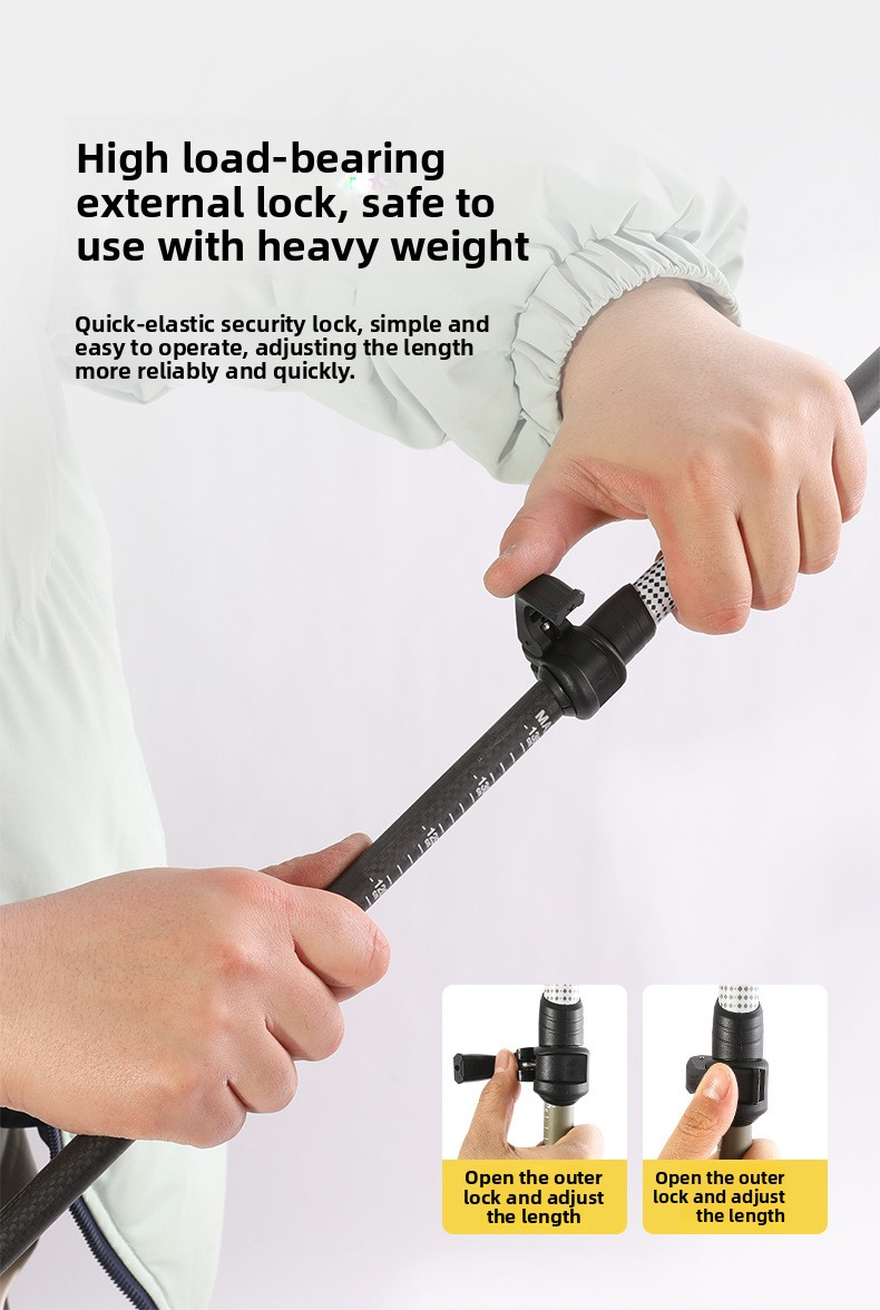 3k carbon fiber trekking poles