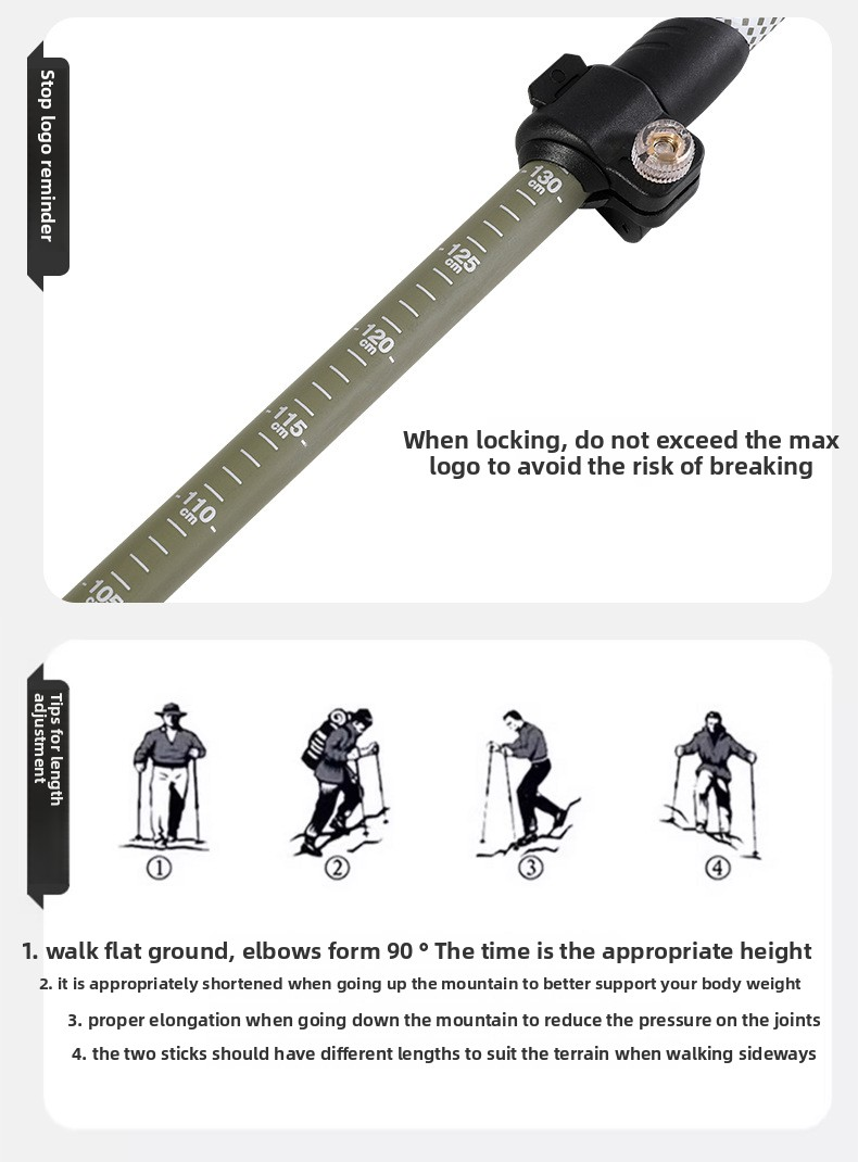 3k carbon fiber trekking poles