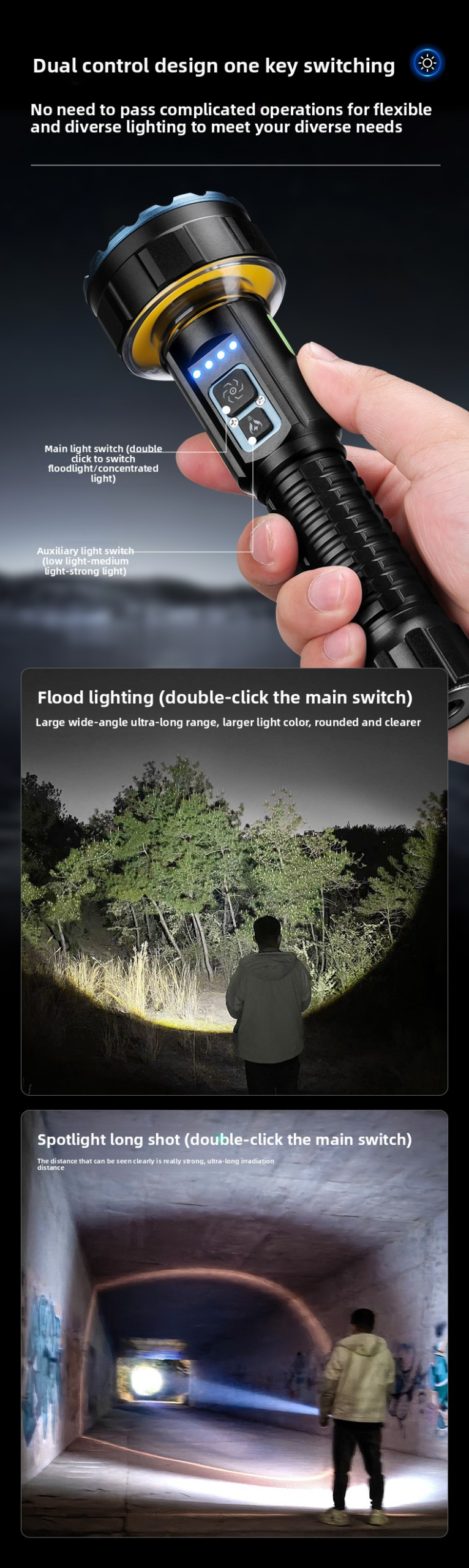 camping laser flashlight
