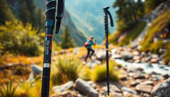 3k carbon fiber quick lock trekking poles