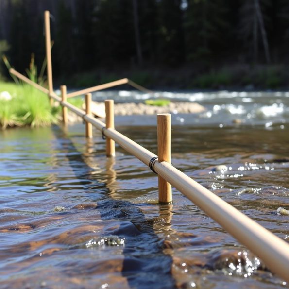 Technique for using poles during stream crossings Technique for using poles during stream crossings