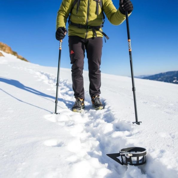 Technique for using poles on snow and ice Technique for using poles on snow and ice