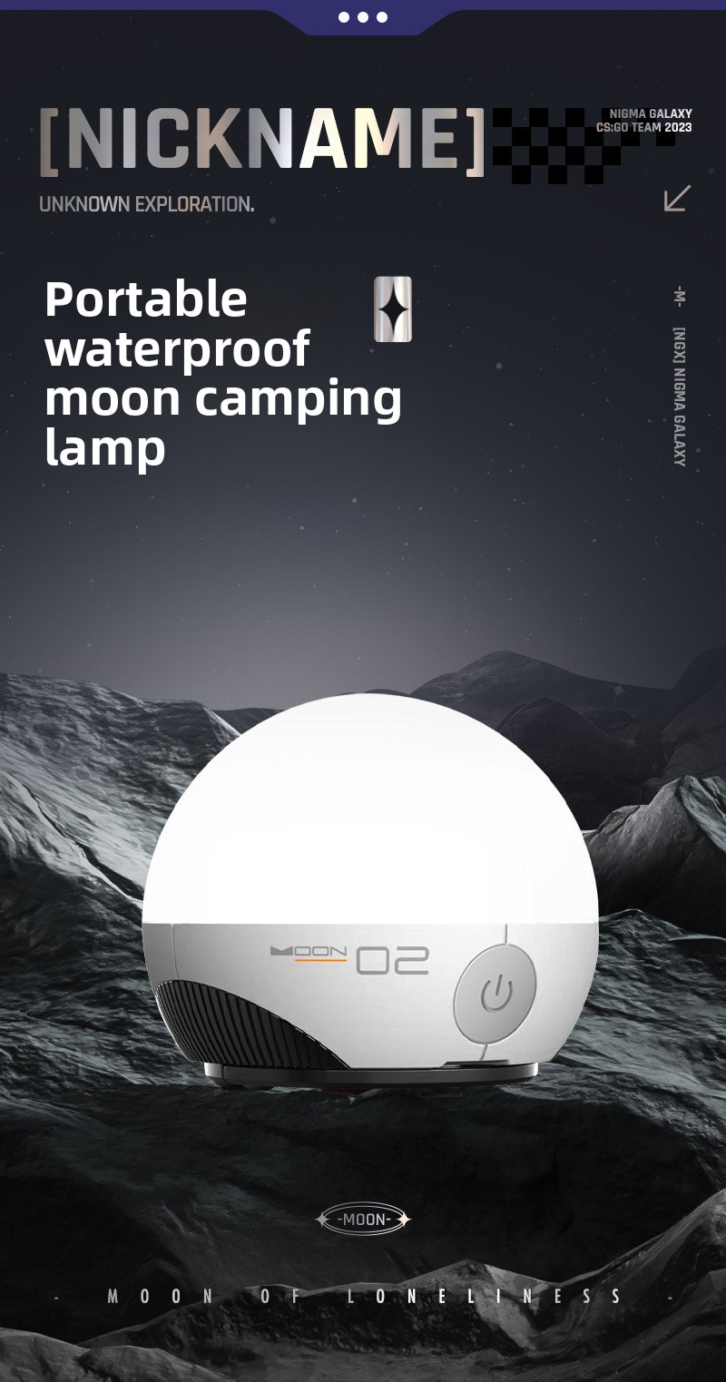 camping round light