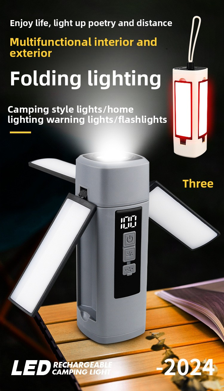 folding telescopic camping light