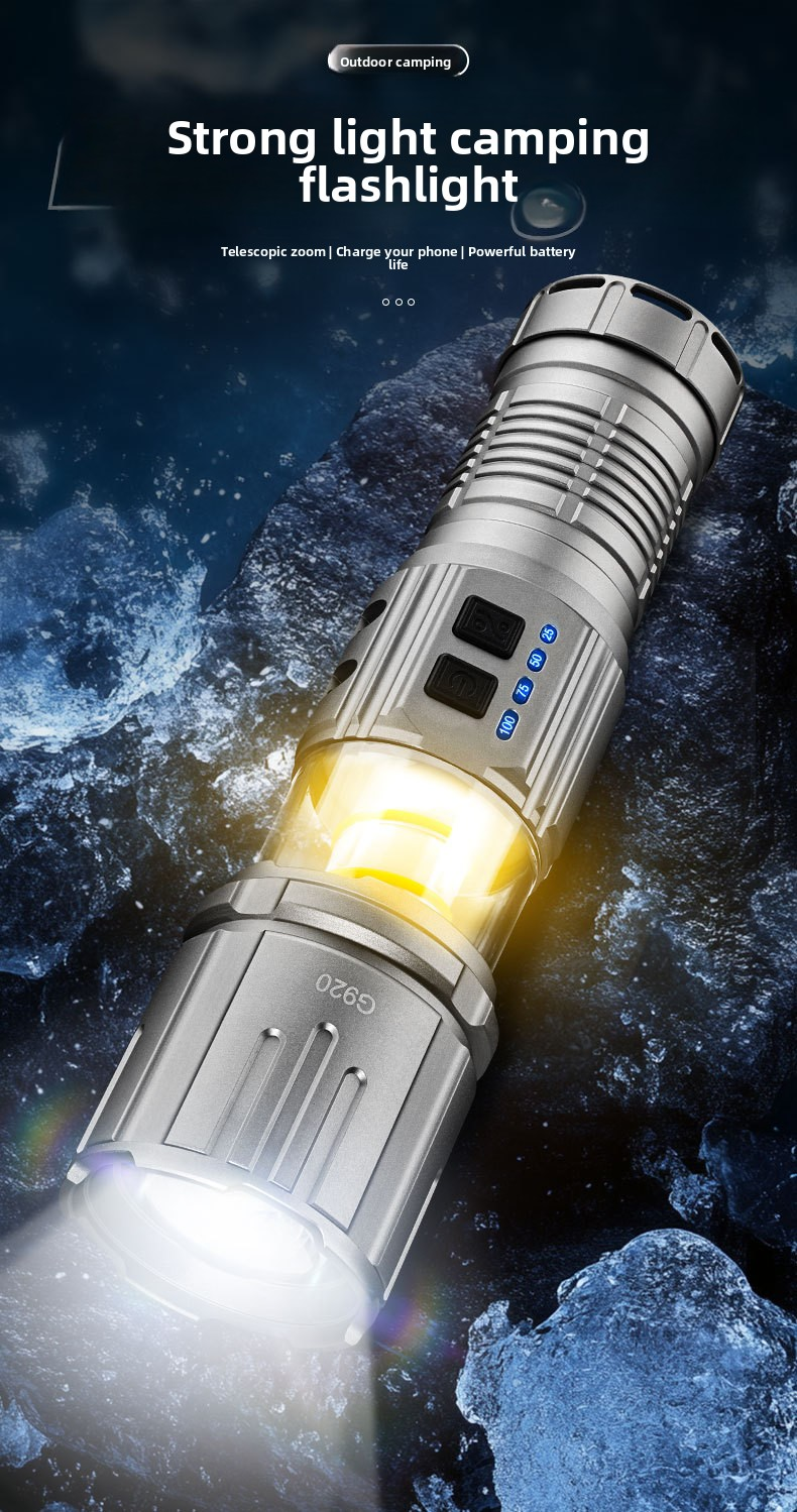 laser camping flashlight
