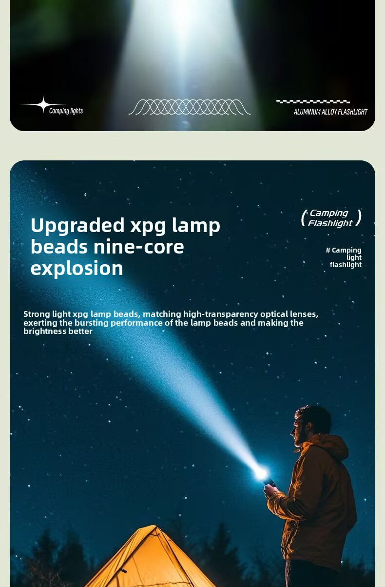 details 10 38 camping flashlight