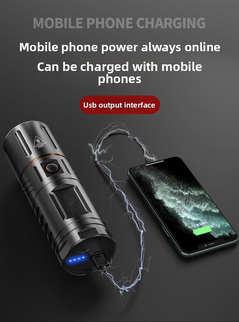 bright flashlight
