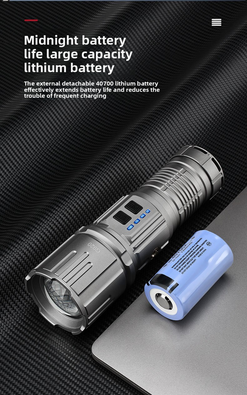 laser camping flashlight