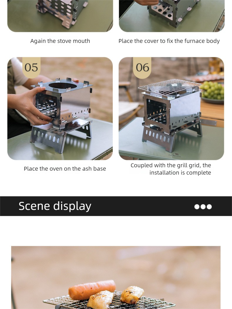 folding wood stove 2