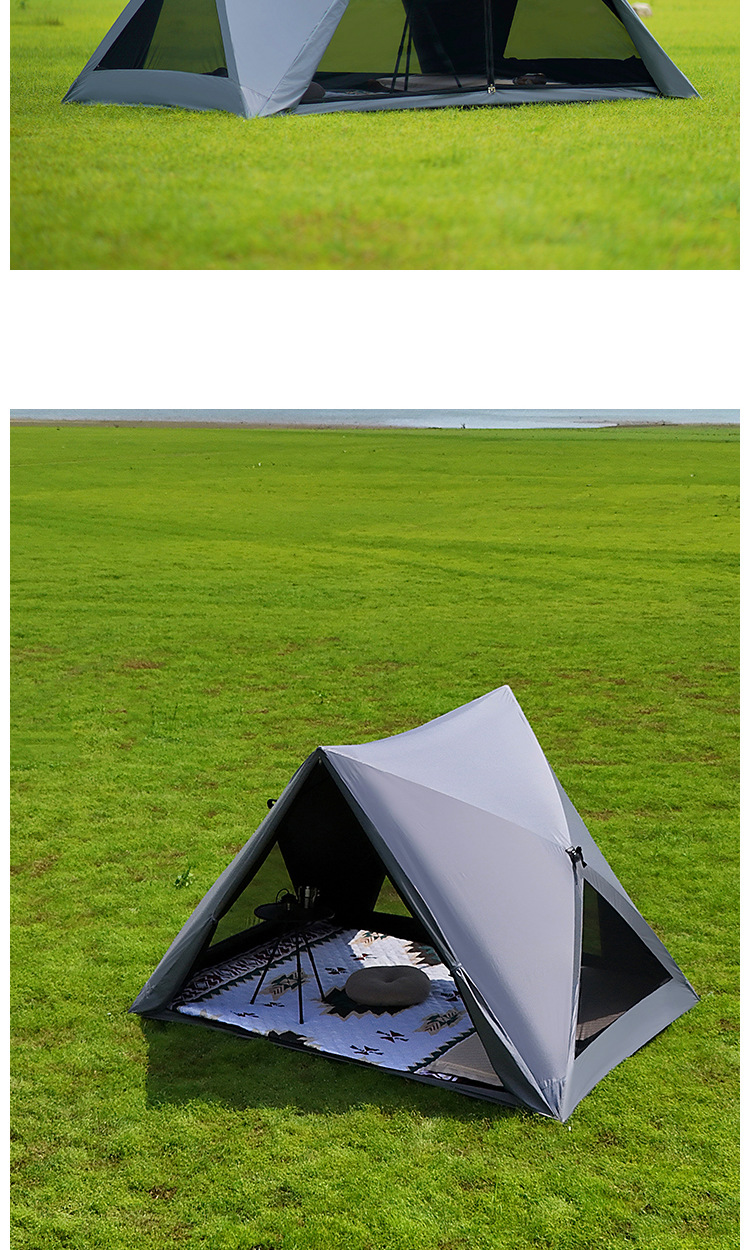 open the tent quickly
