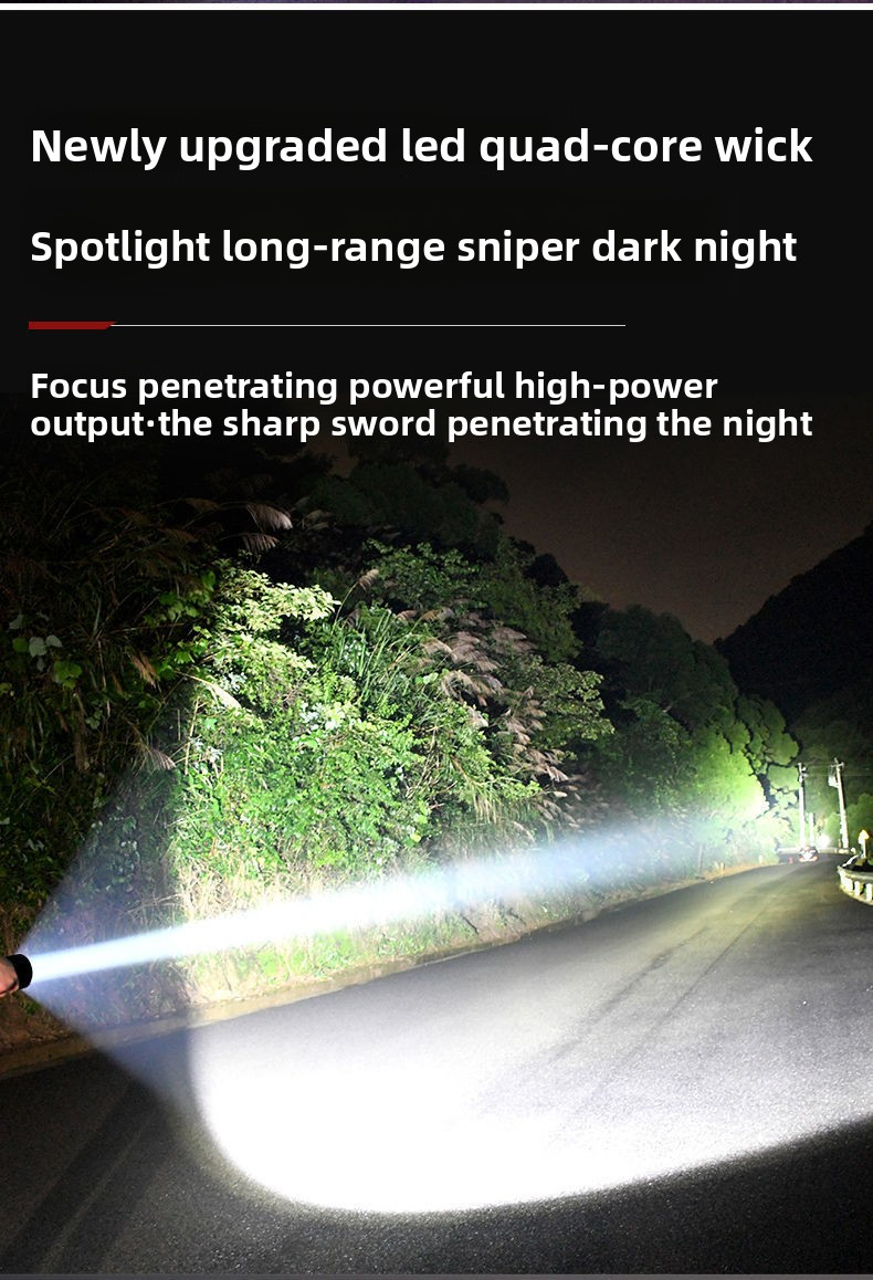bright flashlight