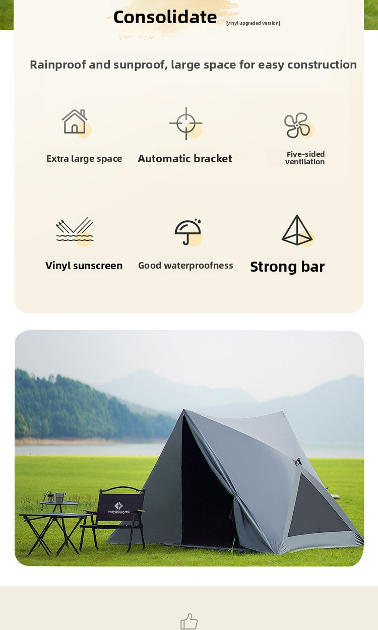 open the tent quickly