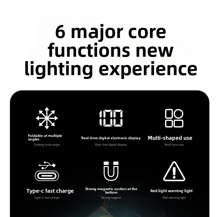 folding telescopic camping light