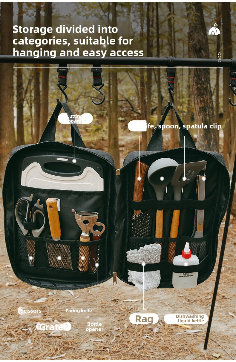 camping cutlery backpack