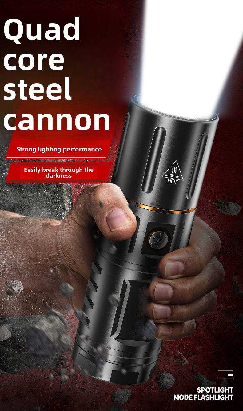 bright flashlight