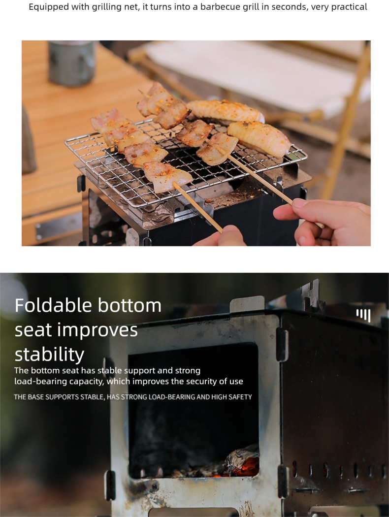 folding wood stove 2