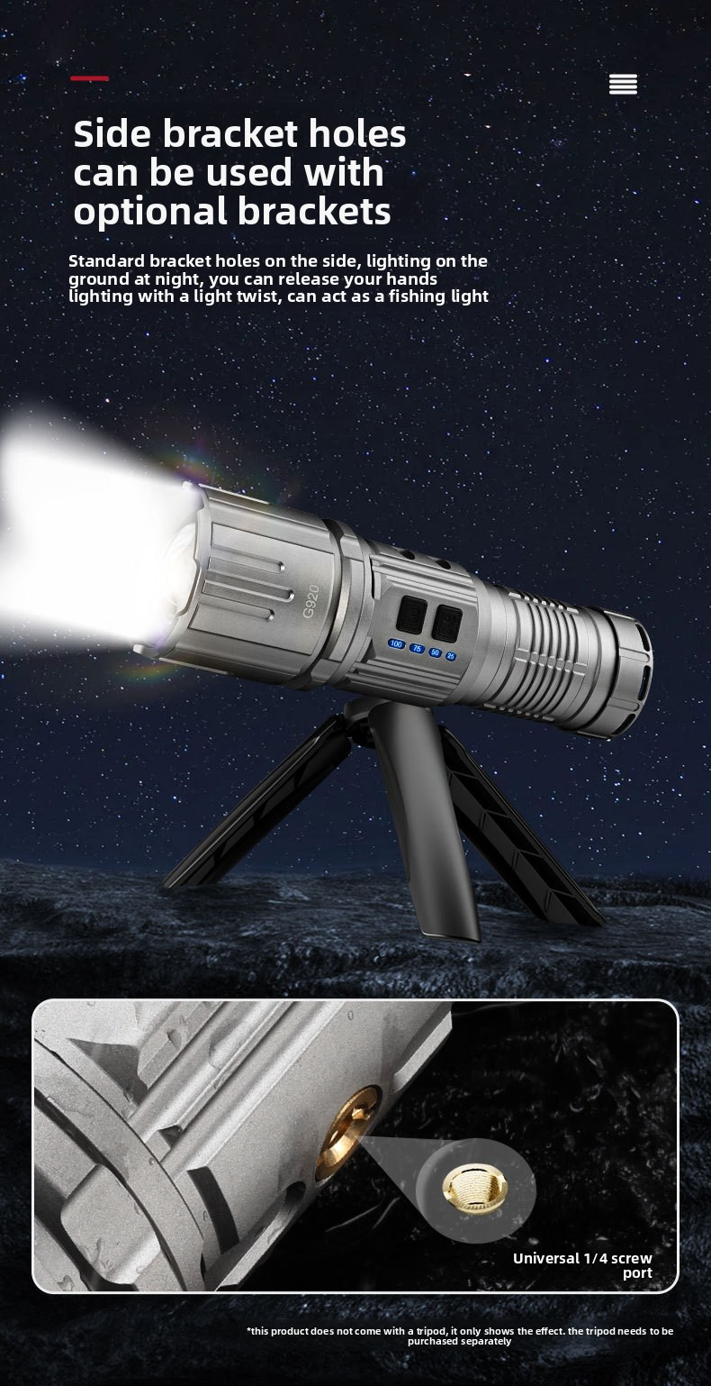laser camping flashlight