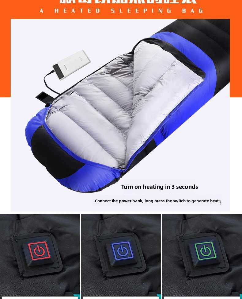 electrically heated sleeping bag