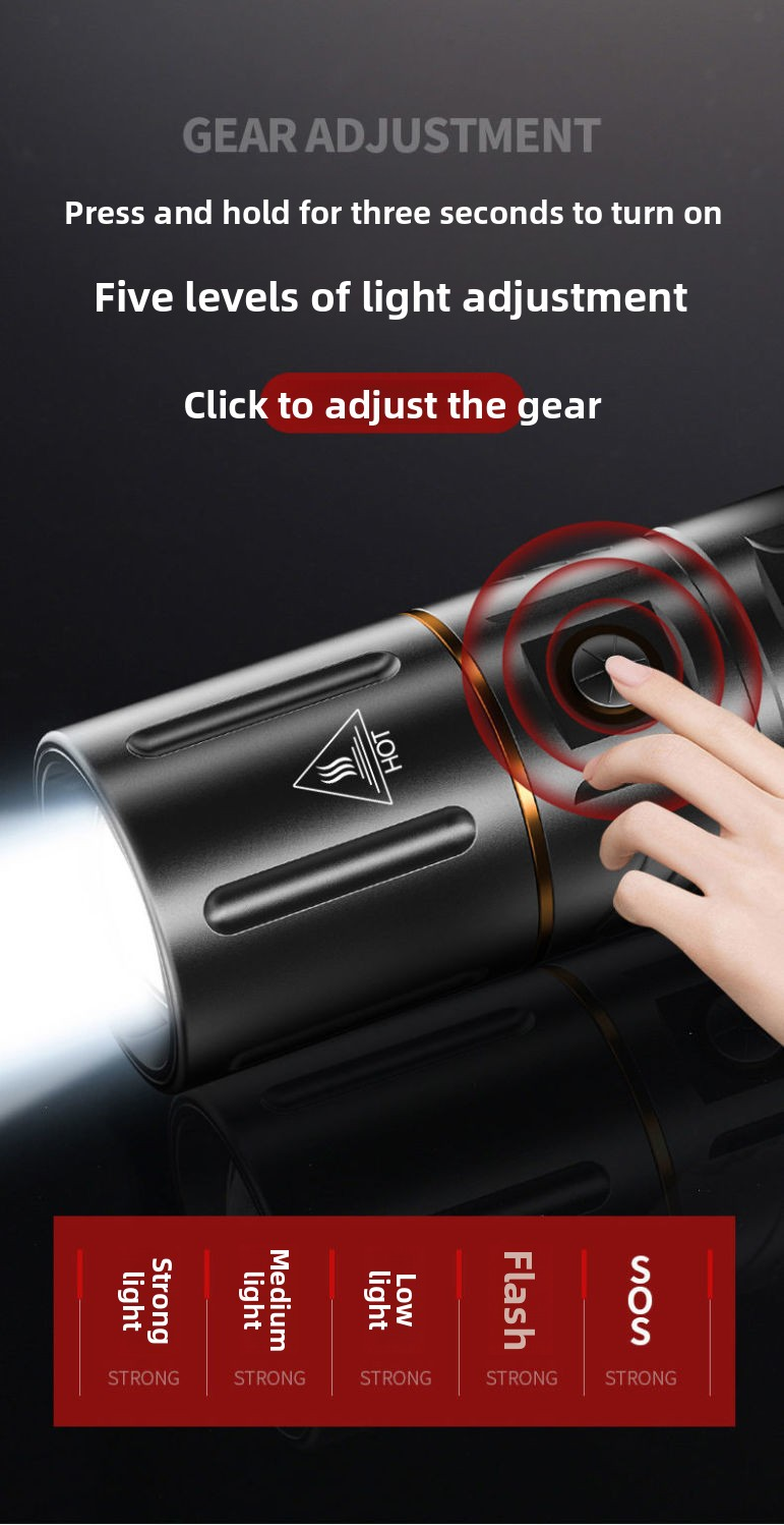 bright flashlight
