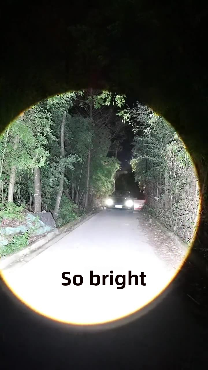 bright flashlight