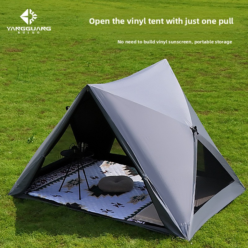 open the tent quickly