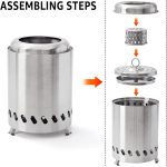 stainless steel wood stove