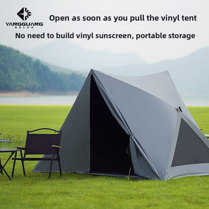open the tent quickly