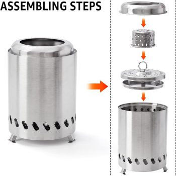 stainless steel wood stove